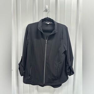 Chico’s Zenergy Black Zip-Front Jacket